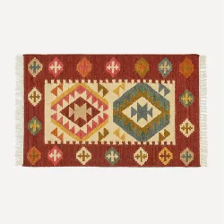 Alfombra Kilim de lana Baikal