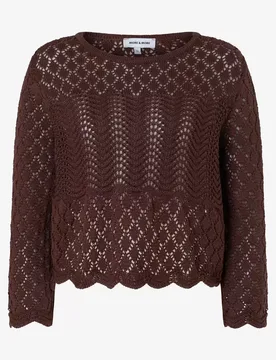 Ajour Pullover, 3/4 Sleeve female - 38 - FashionsVida