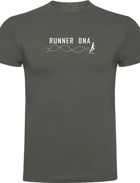 Runner Dna Short Sleeve T-shirt Dark Army Green S Men - Kruskis - FashionsVida