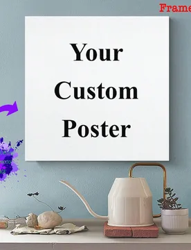 Pieza Póster de lienzo sin marco personalizable - Lienzo de foto personalizado para decoración del hogar, arte de pared minimalista para familia y a - Shein - FashionsVida