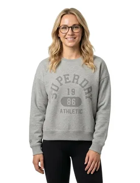 Felpa Athletic Ess Relaxed Fit Grey Marl XS - Superdry - FashionsVida