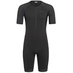Short Sleeve Trisuit Black White XS Men