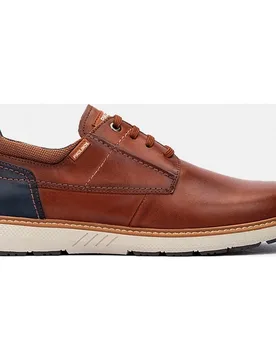 Zapatos de cordones de hombre de piel con suela extraligera y plantilla extraíble - Pikolinos - FashionsVida
