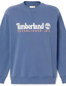 Sudadera sin capucha de hombre con logo bordado y algodón premium - Timberland - FashionsVida