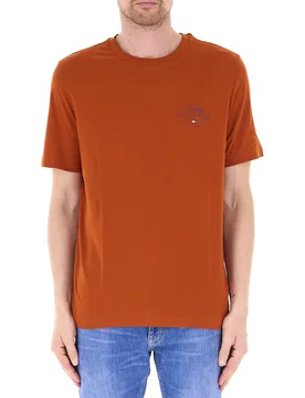 T-shirt in cotone ARANCIO INTENSO S - Tommy hilfiger - FashionsVida