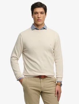 Superdry Herren Essentials Baumwollpullover White - Größe: XL - 64.99 - FashionsVida