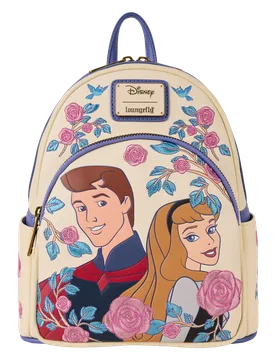 Disney: Sleeping Beauty Princess Aurora & Prince Phillip Floral Mini Backpack - Loungefly - FashionsVida