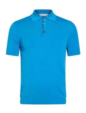 Poloshirt Herren Azurblau S Herren - JACOB COHЁN - FashionsVida