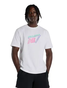 New - Classic Tri-Logo T-Shirt - T-Shirt-kurzarm - white - Herren - Size: M - Balance - FashionsVida