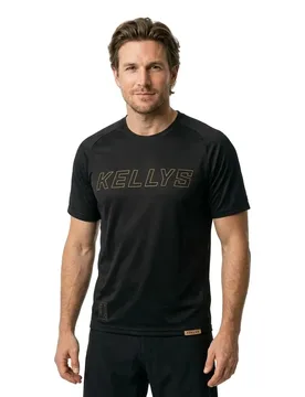 Maglia Da Enduro A Maniche Corte Tyrion 2 Black - Kellys - FashionsVida