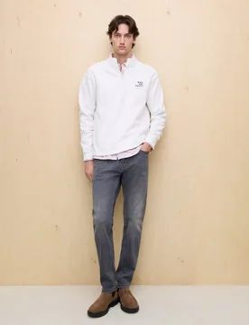Sudadera de hombre con cuello media cremallera - Easy Wear - FashionsVida