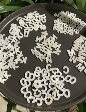 Pcs/lot Hot sale Natural Letter Mother Of Pearl Shell Beads White Inital A-Z Letters Seashell Bead For Jewelry Handmade Making - Aliexpress - FashionsVida