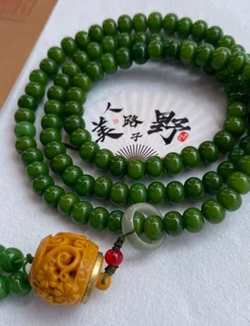 Spring Green Root 108 Multi-loop Bracelet, Unisex Bodhi Bead Necklace - Aliexpress - FashionsVida