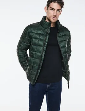 Street One Bedruckte Steppjacke male Grün - Street One MEN - FashionsVida