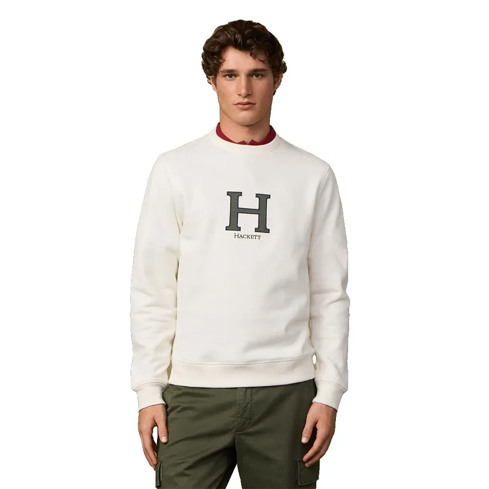 Felpa Heritage Peaks Off White S - Hackett - FashionsVida