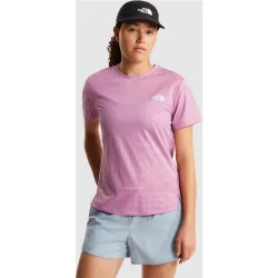Camiseta recta con estampado en relieve para mujer Flex Geo