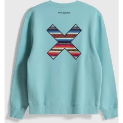 Sudadera de hombre de 100% algodón orgánico classic acqua