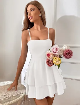 Summer A-line Dress for Girls High-waisted with Butterfly Knot Lace-up Mini Dress Vintage Style - Aliexpress - FashionsVida