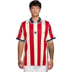 Golf Polo Fairway Fresh Loose, weiß/rot/navy xxl
