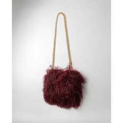 Bolso de multiposición de pelo de kid en color