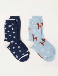 Pack Ankle High Socks Blue Mix female