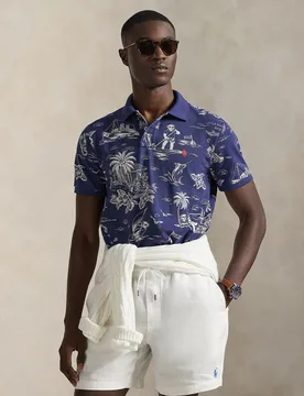 Polo de hombre de algodón estampado - Polo Ralph Lauren - FashionsVida