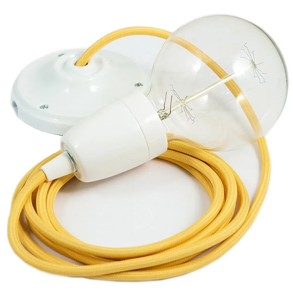 Cables Suspension Luminaire Rm10 1 M Yellow / White One Size - Creative - FashionsVida