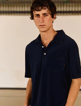 Polo de manga corta 100% organic cotton barney de hombre mulberry - Tintoremus Sttudio - FashionsVida