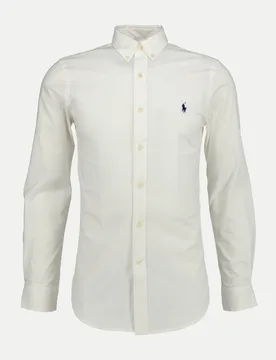 Polo Slim-Fit Hemd mit Stretch Weiß XXL - Ralph Lauren - FashionsVida