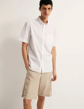 Sfera - Camisa manga corta oxford - Sfera - FashionsVida
