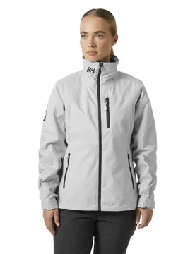 Crew Midlayer 2 Jacket Grey Fog XL Women - Helly Hansen - FashionsVida