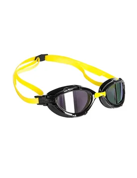Triathlon Rainbow Mirror Swimming Goggles Yellow One Size Men,Women - Mad Wave - FashionsVida