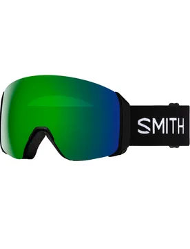 Masque de ski - 4D Mag Xl Black Chromapop Sun Green Mirror en Silicone - Noir - SMITH - FashionsVida