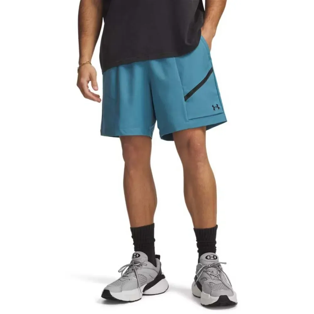 Short Unstoppable Woven Blue S - Under armour - FashionsVida