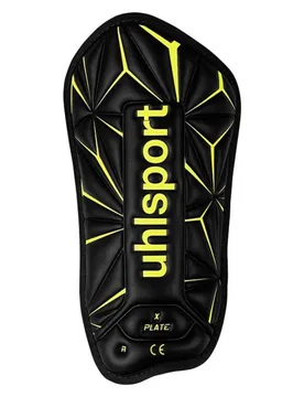 Tège-tibias X Plate Black / Fluo Yellow XL unisex - Uhlsport - FashionsVida