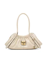 Bolso de cuero - Bolso de hombro THE SATCHEL crema