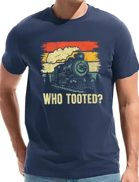 Funny Who Tooted Train Lovers Boys Men Cotton T-Shirt Short Sleeve Birthday Gifts Summer Style T-shirt Men Graphic Print Shirts - Aliexpress - FashionsVida