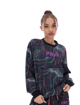 Olive Crew Sweatshirt - XS - FILA - FashionsVida
