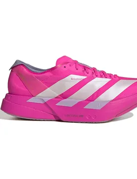 Adizero Adios Pro 4 Running Shoes Shock Pink / Zero Met / Aurora Plum UK 6 Women - Adidas - FashionsVida