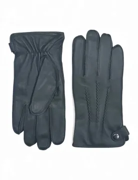 Mens Italian Leather Warm Winter Gloves - - Size: XL - Infinity - FashionsVida