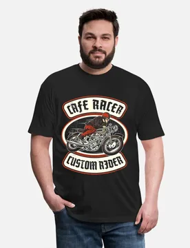 Vintage Custom Retro Cafe Racer Gift T-Shirt for Racing bikers 100% cotton printed Motorcycle Graphic clothes All size Tops - Aliexpress - FashionsVida