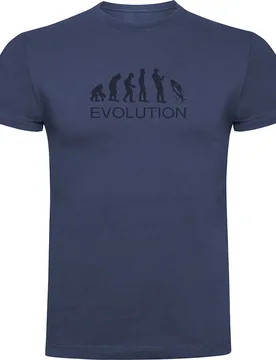 Evolution By Anglers Short Sleeve T-shirt Denim Blue S Men - Kruskis - FashionsVida