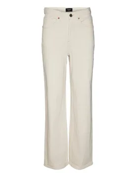VMTESSA HR WIDE JEANS ECRU GA NOOS female - 27 / /30 - FashionsVida