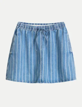 Marc O' Polo Mini-Jeansrock mit Streifenmuster Blau M - Marc O'Polo - FashionsVida