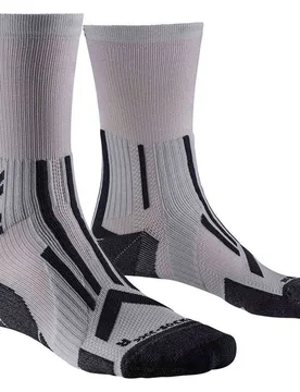 Calzini Trail Run Perform Crew Pearl Grey / Charcoal EU 39-41 - X-SOCKS - FashionsVida