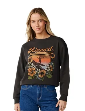 Sweat-shirt Wave Standard Washed Black XS - Rip curl - FashionsVida