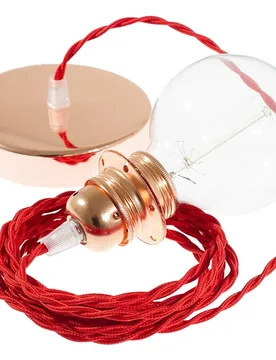Cables Lampe Suspendue Pendel Pour Abat-jour Tm09 Diy 1 M Red / Copper One Size - Creative - FashionsVida