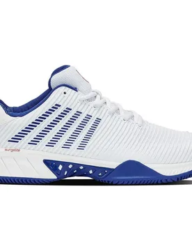 Hypercourt Express 2 Hb Clay Shoes White / Classic Blue / Mars Red UK 7.5 - K-swiss - FashionsVida