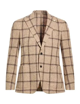 Blazer Herren Khaki 48 Herren - LUIGI BIANCHI Mantova - FashionsVida