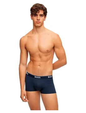 Boxers Power 3 Unità Open Blue M - BOSS - FashionsVida